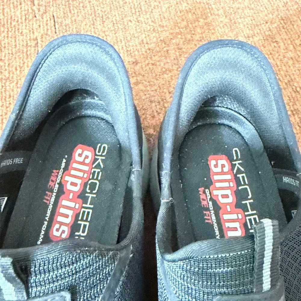 Skechers Slip-ins‎ Summits Key Pace Mens Wide Fit Black Sneakers 232469W BKCC C+